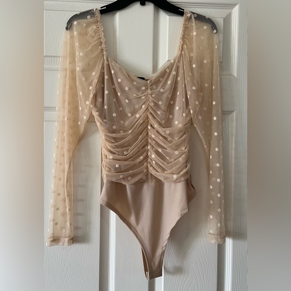 Windsor Polka Dot Bodysuit, Size L - Picture 2 of 9